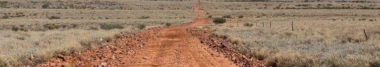 Corner Country outback dirt road 