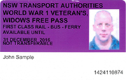 The World War I Veteran's Widows Free Pass provides eligible recipients with free travel benefits.