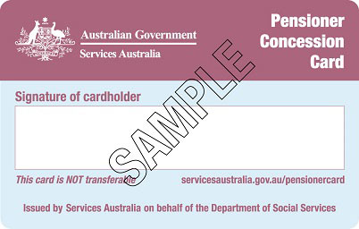 Pensioner Concession Card