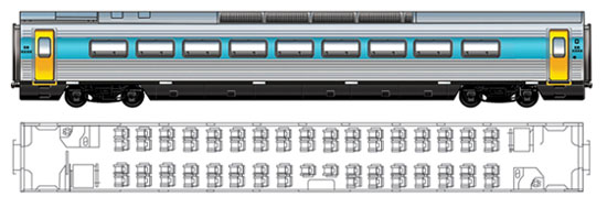 Saloon - economy class motor carriage (EB)