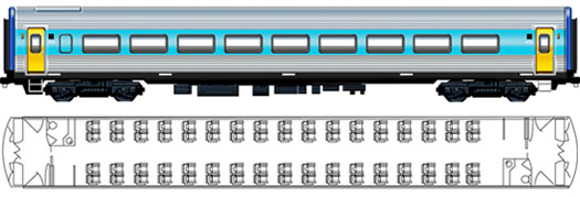 Saloon - economy class car (XF)