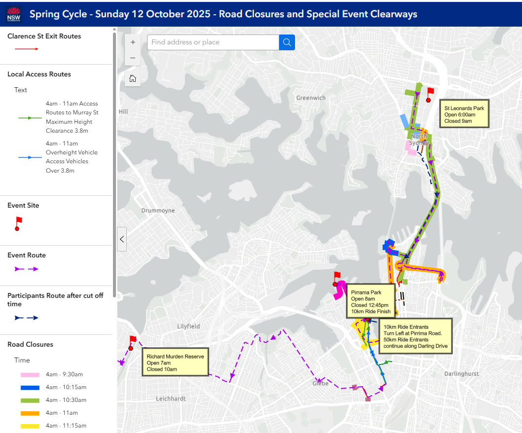 Spring Cycle Interactive Map 2025