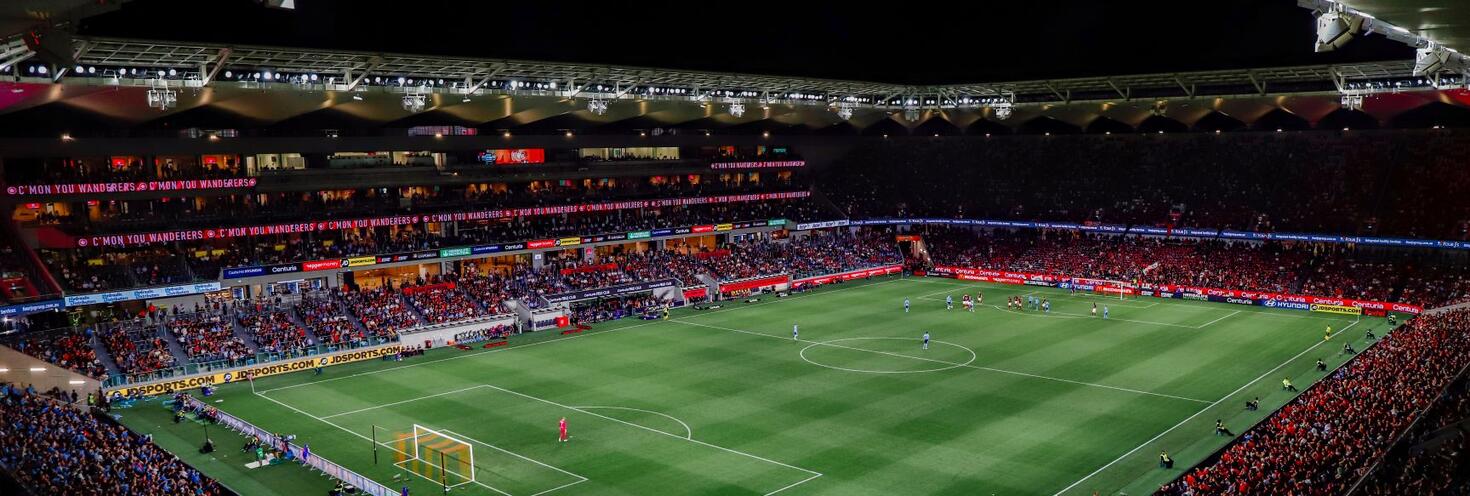 Wanderers fans Bankwest Stadium