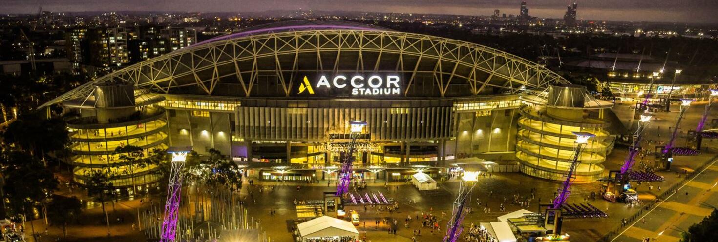 accor stadium aerial banner