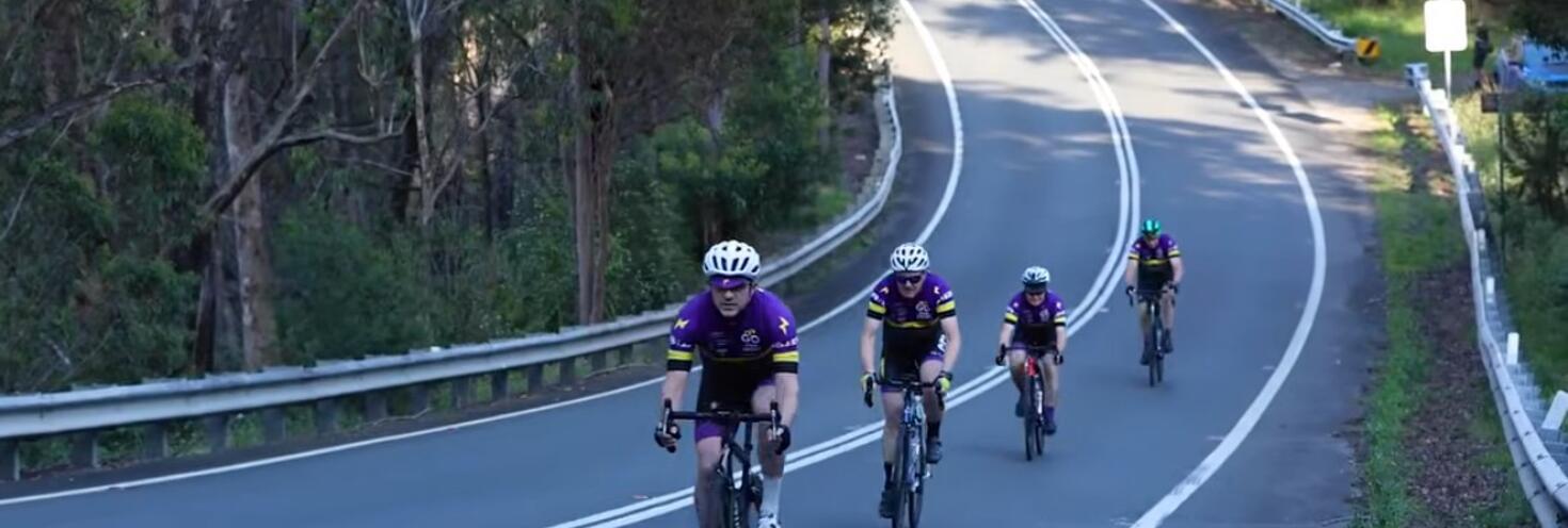 Vic100 bells line of road cyclists