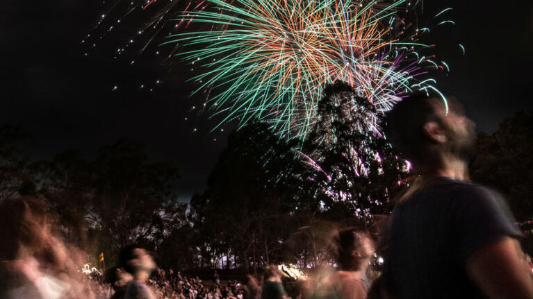 Australia Day Parra fireworks