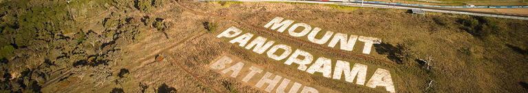 Ariel view of Mount Panorama Bathurst