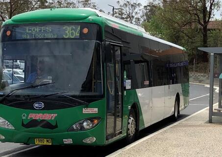 Forest coachlines bus at Coffs Harbour