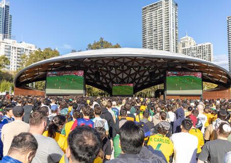 Tumbalong Park world cup live site