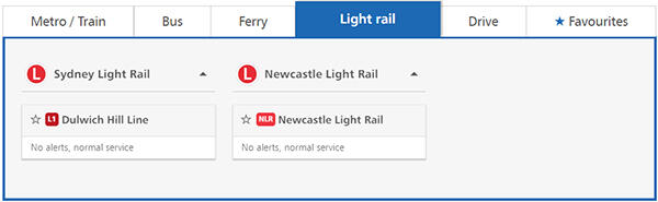 travel alerts nsw rail