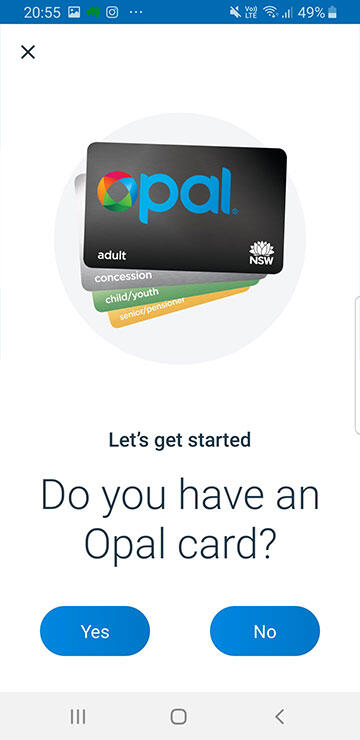 opal travel receipt