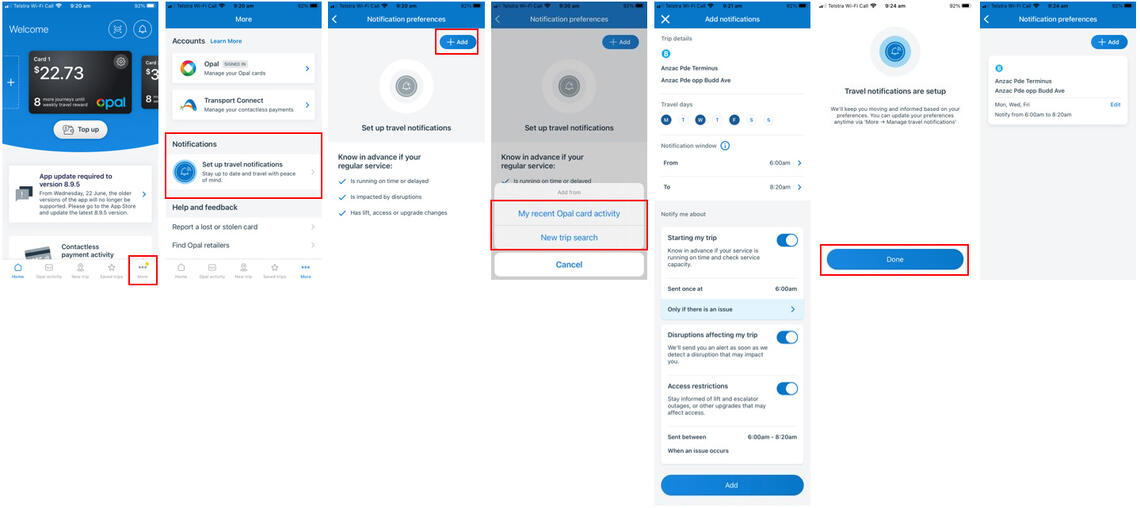 Travel Notifications In Opal Travel App | Transportnsw.info